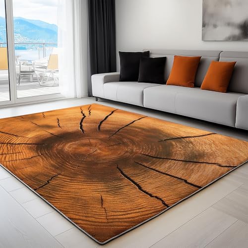 Generisch Waschbarer Teppich Rustikale Holzbaumstammrisse 140 x 200 cm Kurzflor Extra Weich Pflegeleicht Teppiche Khaki, rutschfest Fusselfrei Läufer für Wohnzimmer Schlafzimmer, Küche Generisch Waschbarer Teppich Rustikale Holzbaumstammrisse 140 x 200 cm Kurzflor Extra Weich Pflegeleicht Teppiche Khaki, rutschfest Fusselfrei Läufer für Wohnzimmer Schlafzimmer, Küche von Generisch