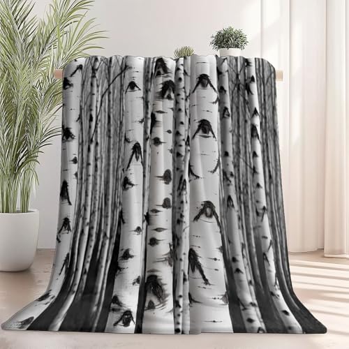 Generisch Weiche Kuscheldecke 130 x 150 cm fürs Kinderbett, Abstrakt Fotografie Baumstamm Thema Kuscheldecke Leichter Plüschstoff für Sofa Couch Schlafzimmer Wohnzi - Weiß Schwarz Generisch Weiche Kuscheldecke 130 x 150 cm fürs Kinderbett, Abstrakt Fotografie Baumstamm Thema Kuscheldecke Leichter Plüschstoff für Sofa Couch Schlafzimmer Wohnzi - Weiß Schwarz von Generisch
