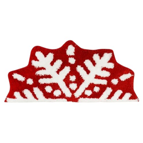 Generisch Weihnachts -Schneeflocken -Teppich - Nicht -Schlupf -Semi -Kreis -Badezimmerteppich, Plüsch -Duschmatte Für Urlaubsdekor | Festliche Akzentbodenabdeckung Für Wohnzimmer Schlafzimmer Küche Generisch Weihnachts -Schneeflocken -Teppich - Nicht -Schlupf -Semi -Kreis -Badezimmerteppich, Plüsch -Duschmatte Für Urlaubsdekor | Festliche Akzentbodenabdeckung Für Wohnzimmer Schlafzimmer Küche von Generisch