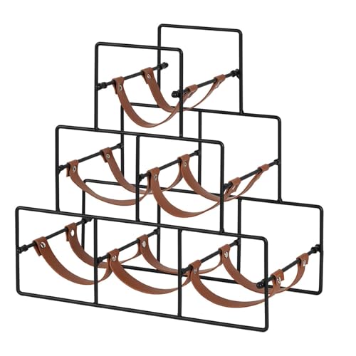 Generisch Weinregal, 3 Lagig Weinregal Metall, 6 Flaschen, Perfekt Als Heimdekoration Und Aufbewahrungsregal FüR Die KüChe Generisch Weinregal, 3 Lagig Weinregal Metall, 6 Flaschen, Perfekt Als Heimdekoration Und Aufbewahrungsregal FüR Die KüChe von Generisch