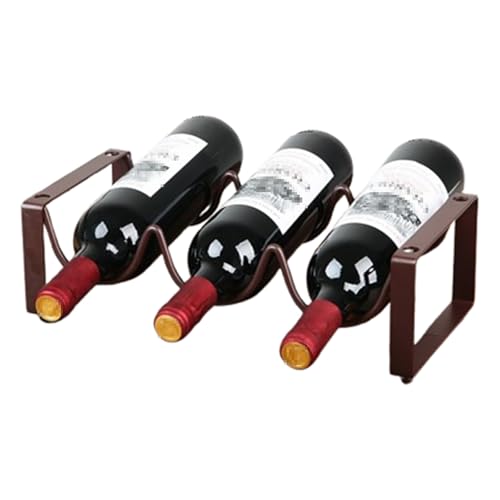 Generisch Weinregal, Stapelbares Weinregal Aus Metall FüR Die Arbeitsplatte, Perfekt Als Heimdekoration Und Aufbewahrungsregal FüR Die KüChe Usw(1PCS,B) von Generisch