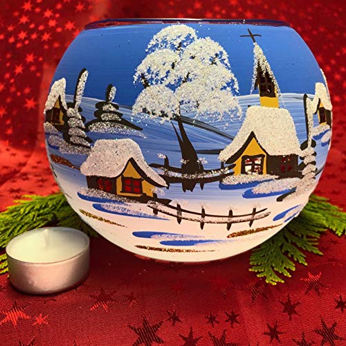 Generisch Windlicht Kugelglas Maxi Leuchtbecher Leuchtglas Teelicht Handarbeit Lauscha, : himmelblau Generisch Windlicht Kugelglas Maxi Leuchtbecher Leuchtglas Teelicht Handarbeit Lauscha, : himmelblau von Generisch
