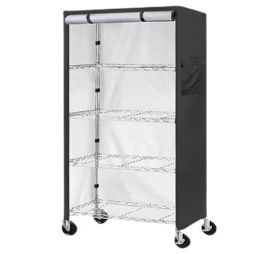 Generisch Wire Storage - 5 Tier Shelving | Dustproof Cover for Shelf Space Saving Storages Shelves, Bookshelf Fabric Storage Shelf Cover Generisch Wire Storage - 5 Tier Shelving | Dustproof Cover for Shelf Space Saving Storages Shelves, Bookshelf Fabric Storage Shelf Cover von Generisch