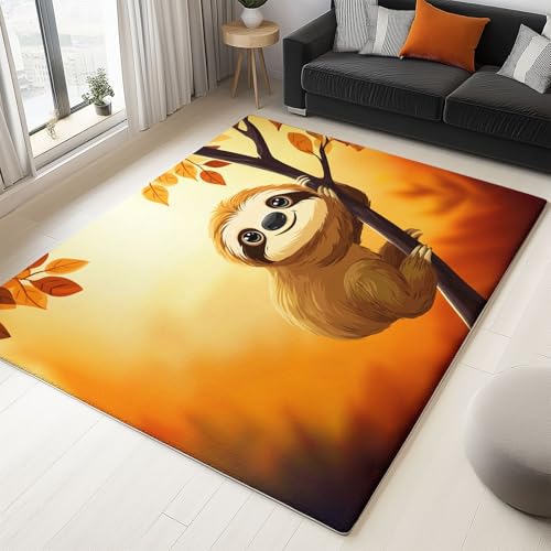 Generisch Wohnzimmer Teppich Cartoon Tierfaultier 80x150 cm Weich Flauschig Waschbarerr Teppiche, Modern Druck rutschfest Teppich für Schlafzimmer Esszimmer KüChe Flur Generisch Wohnzimmer Teppich Cartoon Tierfaultier 80x150 cm Weich Flauschig Waschbarerr Teppiche, Modern Druck rutschfest Teppich für Schlafzimmer Esszimmer KüChe Flur von Generisch