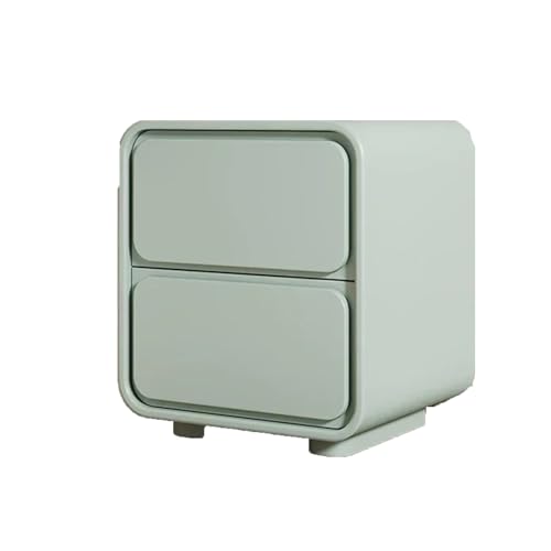 Generisch Wooden Bedside Table Minimalist Design with 2 Drawers for Bedroom Living Room Closet von Generisch