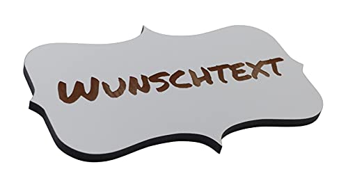 Generisch Wunschtext Schild Hinweisschild Shabby Chic Personalisiert Deko Weiß ca 15 x 9 cm Türschild Wanddeko Wandbild mit Klebepunkten… von Generisch