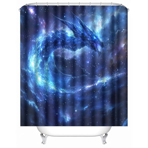 Generisch duschvorhang PVC frei 90 x 180 cm Blauer Drache duschvorhang Polyester Deko-Trennwand mit Blumenmuster für Dusche im Familienbad ER25-29-236 Generisch duschvorhang PVC frei 90 x 180 cm Blauer Drache duschvorhang Polyester Deko-Trennwand mit Blumenmuster für Dusche im Familienbad ER25-29-236 von Generisch