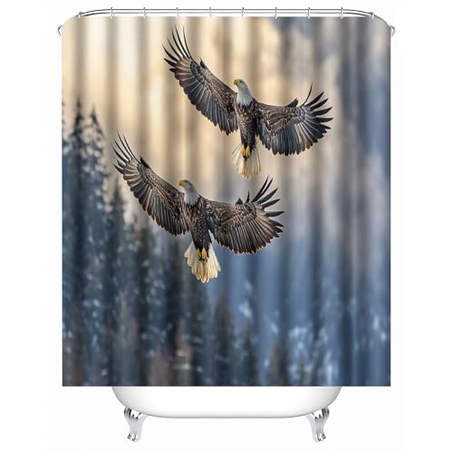 Generisch duschvorhang PVC frei 90 x 180 cm Wolkenadler duschvorhang Polyester Hochwertiger Mikrofaser Spritzschutz für modernes Apartment oder Gästebad MY4180 Generisch duschvorhang PVC frei 90 x 180 cm Wolkenadler duschvorhang Polyester Hochwertiger Mikrofaser Spritzschutz für modernes Apartment oder Gästebad MY4180 von Generisch