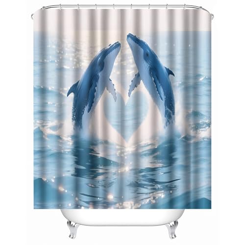 Generisch duschvorhang Textil 180 x 210 cm Wal duschvorhang wasserdicht Schimmelresistenter wasserfester Bad Sichtschutz für Sportverein Umkleide MY1805 Generisch duschvorhang Textil 180 x 210 cm Wal duschvorhang wasserdicht Schimmelresistenter wasserfester Bad Sichtschutz für Sportverein Umkleide MY1805 von Generisch