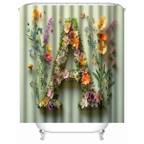 Generisch duschvorhang badewanne 120 x 180 cm Blütentraube A Shower Curtains Schnelltrocknender Mikrofaser Spritzschutz fürs Familienbad oder Sportumkleide MY195 von Generisch