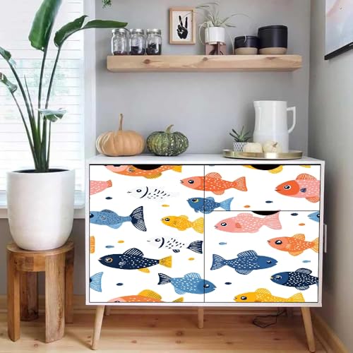 Generisch tapete selbstklebend 44wX1000Lcm Bunter Cartoon-Fisch raufasertapete Schnelle Raumgestaltung mit Stil – wasserabweisend, strapazierfähig und leicht anzubringen EBZ9-262840 Generisch tapete selbstklebend 44wX1000Lcm Bunter Cartoon-Fisch raufasertapete Schnelle Raumgestaltung mit Stil – wasserabweisend, strapazierfähig und leicht anzubringen EBZ9-262840 von Generisch