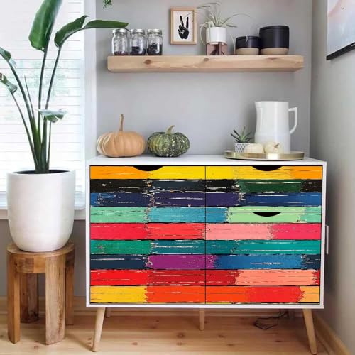 Generisch tapete selbstklebend 44wX1000Lcm Farbstreifen tapete steinoptik Modernes Wanddesign für Arbeitszimmer oder Home Office – selbstklebend und rückstandslos entfernbar EBZ9-264025 von Generisch