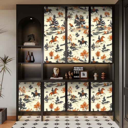 Generisch tapete selbstklebend 44wX1000Lcm Retro-Wildnis-Cowboy tapete steinoptik Modernes Wanddesign für Arbeitszimmer oder Home Office – selbstklebend und rückstandslos entfernbar EBZ9-261167 von Generisch