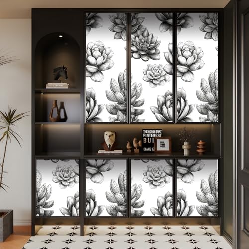 Generisch tapete selbstklebend 44wX1000Lcm Schwarz-weißer Kaktus tapete steinoptik Modernes Wanddesign für Arbeitszimmer oder Home Office – selbstklebend und rückstandslos entfernbar EBZ9-260229 Generisch tapete selbstklebend 44wX1000Lcm Schwarz-weißer Kaktus tapete steinoptik Modernes Wanddesign für Arbeitszimmer oder Home Office – selbstklebend und rückstandslos entfernbar EBZ9-260229 von Generisch