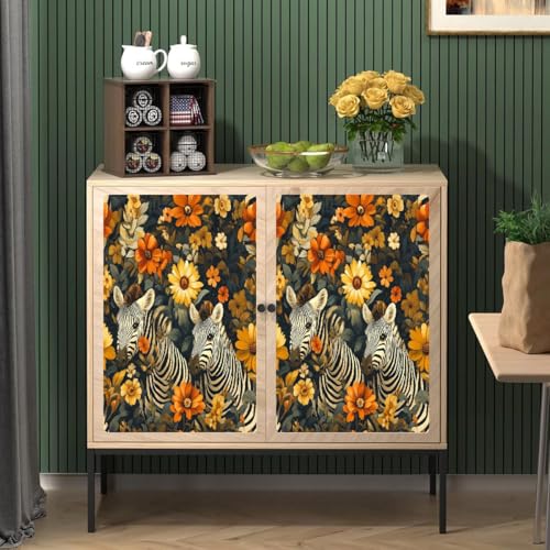 Generisch tapete selbstklebend 44wX100Lcm Gelbe Zebrablumen raufasertapete weiß Pflegeleichtes Wanddesign für Küche oder Bad – feucht abwischbar und langlebig EBZ9-262636 von Generisch