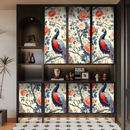 Generisch tapete selbstklebend 44wX100Lcm Rote Blumen Pfau raufasertapete weiß Pflegeleichtes Wanddesign für Küche oder Bad – feucht abwischbar und langlebig EBZ9-262759 Generisch tapete selbstklebend 44wX100Lcm Rote Blumen Pfau raufasertapete weiß Pflegeleichtes Wanddesign für Küche oder Bad – feucht abwischbar und langlebig EBZ9-262759 von Generisch