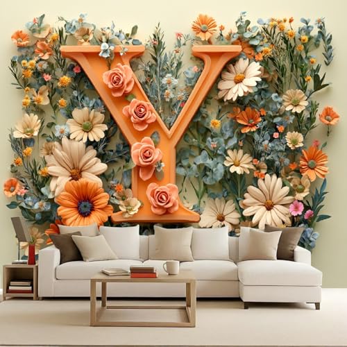 Generisch tapete vintage 400x280cm Buntes Blumenpuzzle Y vintage tapete Großformatiges 3D Wandbild auf Canvas ohne Kleberückseite, perfekt für Wohnwand EB24-374 Generisch tapete vintage 400x280cm Buntes Blumenpuzzle Y vintage tapete Großformatiges 3D Wandbild auf Canvas ohne Kleberückseite, perfekt für Wohnwand EB24-374 von Generisch