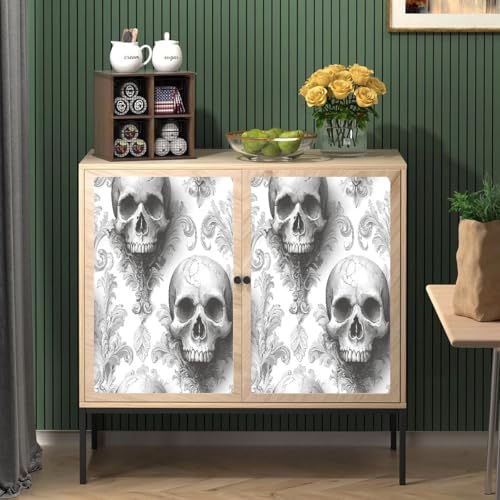 Generisch vinyltapete 44wX500Lcm Retro Schwarz-weißer Totenkopf tapete blumen Für Wohnzimmer, Schlafzimmer oder Home Office – modernes Design mit hochwertiger Oberfläche EBZ9-262605 Generisch vinyltapete 44wX500Lcm Retro Schwarz-weißer Totenkopf tapete blumen Für Wohnzimmer, Schlafzimmer oder Home Office – modernes Design mit hochwertiger Oberfläche EBZ9-262605 von Generisch