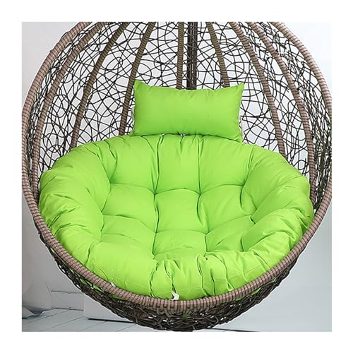 GenerischKissen für Hängesessel Outdoor, Hängekorb Kissen, Ersatzpolster für Hängesessel, Sitzkissen Polster für Hängesessel，105size (Diameter: 90cm) Grün von Generisch