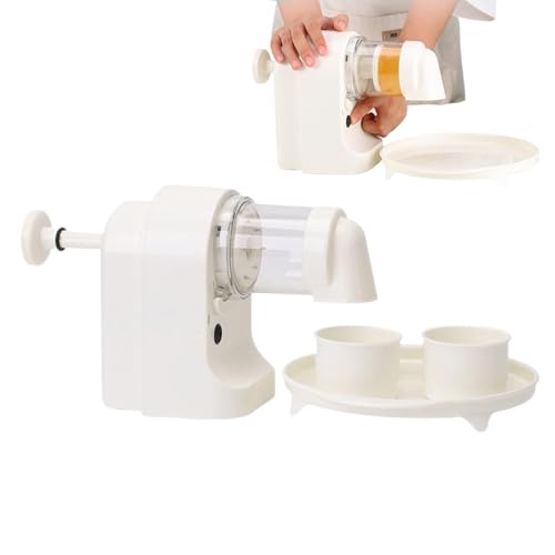 Generische Snow Cone Maschine - Eismaschine mit Tablett, Konusmaschine für zu Hause fortschrittliche Eisgenerierung - 2000 mAh Küchenhelfer Gadget für Café von Generisch