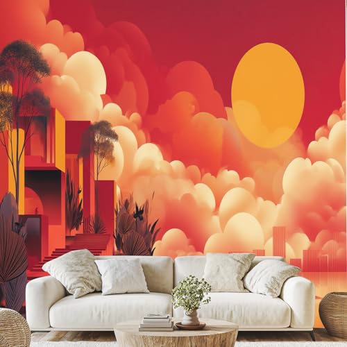 Geometrische Architektur Tapeten Vliestapete Farbverlauf Vliestapete Moderne Wandtapete für Küche Badezimmer Flur 308 x 220 cm 3D Effekt Klebetapete Geometrische Architektur Tapeten Vliestapete Farbverlauf Vliestapete Moderne Wandtapete für Küche Badezimmer Flur 308 x 220 cm 3D Effekt Klebetapete von Generisch