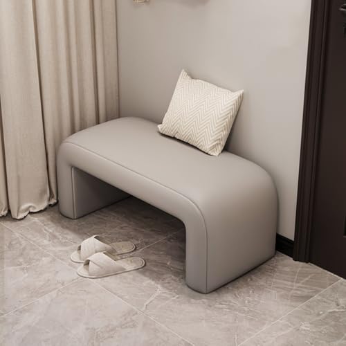 Gepolsterte Ottomane aus PU-Leder, stilvolle Aufbewahrung, Fußstütze, Hocker für Wohnzimmer, Schlafzimmer, Eingangsbereich, vielseitige Akzentmöbel für moderne Wohnkultur Gepolsterte Ottomane aus PU-Leder, stilvolle Aufbewahrung, Fußstütze, Hocker für Wohnzimmer, Schlafzimmer, Eingangsbereich, vielseitige Akzentmöbel für moderne Wohnkultur von Generisch