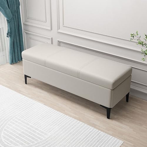 Gepolsterte Polsterbank mit Stauraum, multifunktionaler Fußhocker mit gepolstertem Sitz für Decke, Spielzeug und Schuhaufbewahrung im Wohnzimmer, Schlafzimmer oder Eingangsbereich Gepolsterte Polsterbank mit Stauraum, multifunktionaler Fußhocker mit gepolstertem Sitz für Decke, Spielzeug und Schuhaufbewahrung im Wohnzimmer, Schlafzimmer oder Eingangsbereich von Generisch