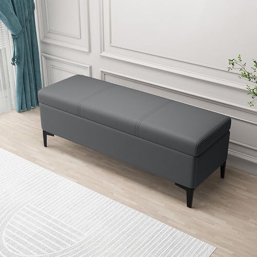 Gepolsterte Polsterbank mit Stauraum, multifunktionaler Fußhocker mit gepolstertem Sitz für Decke, Spielzeug und Schuhaufbewahrung im Wohnzimmer, Schlafzimmer oder Eingangsbereich Gepolsterte Polsterbank mit Stauraum, multifunktionaler Fußhocker mit gepolstertem Sitz für Decke, Spielzeug und Schuhaufbewahrung im Wohnzimmer, Schlafzimmer oder Eingangsbereich von Generisch