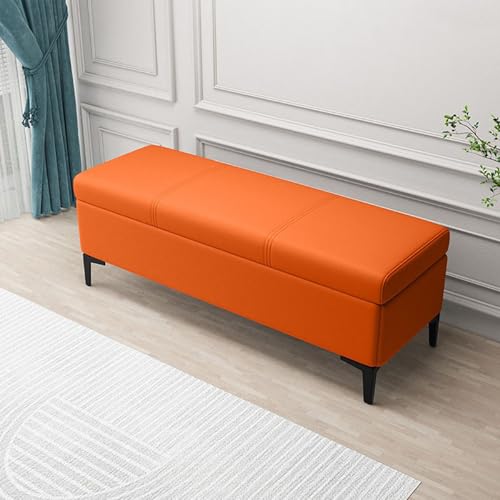 Gepolsterte Polsterbank mit Stauraum, multifunktionaler Fußhocker mit gepolstertem Sitz für Decke, Spielzeug und Schuhaufbewahrung im Wohnzimmer, Schlafzimmer oder Eingangsbereich Gepolsterte Polsterbank mit Stauraum, multifunktionaler Fußhocker mit gepolstertem Sitz für Decke, Spielzeug und Schuhaufbewahrung im Wohnzimmer, Schlafzimmer oder Eingangsbereich von Generisch