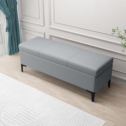 Gepolsterte Polsterbank mit Stauraum, multifunktionaler Fußhocker mit gepolstertem Sitz für Decke, Spielzeug und Schuhaufbewahrung im Wohnzimmer, Schlafzimmer oder Eingangsbereich Gepolsterte Polsterbank mit Stauraum, multifunktionaler Fußhocker mit gepolstertem Sitz für Decke, Spielzeug und Schuhaufbewahrung im Wohnzimmer, Schlafzimmer oder Eingangsbereich von Generisch