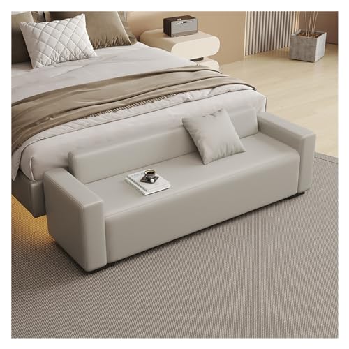 Gepolsterte Schlafzimmerbank mit Massivholzbeinen, stilvolles Ende des Bettes und Eingangssitz, für Wohnzimmer, Esszimmer und Fenster, 180 x 55 x 60 cm Gepolsterte Schlafzimmerbank mit Massivholzbeinen, stilvolles Ende des Bettes und Eingangssitz, für Wohnzimmer, Esszimmer und Fenster, 180 x 55 x 60 cm von Generisch