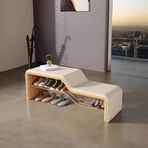 Gepolsterte Schuhbank, moderner Organizer für den Eingangsbereich, perfekt als Schlaf- oder Wohnzimmer-Sitzlösung Gepolsterte Schuhbank, moderner Organizer für den Eingangsbereich, perfekt als Schlaf- oder Wohnzimmer-Sitzlösung von Generisch