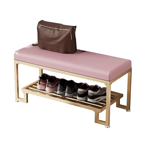 Gepolsterte Schuhbank mit Stauraum, robuster Metallrahmen für Eingangsbereich, Wohnzimmer und Flur Organisation Gepolsterte Schuhbank mit Stauraum, robuster Metallrahmen für Eingangsbereich, Wohnzimmer und Flur Organisation von Generisch