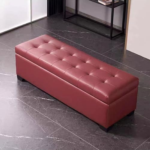 Gepolsterte Sitzbank aus Leder, moderner gepolsterter Sitz für Komfort, vielseitig einsetzbar im Schlafzimmer, Wohnzimmer und Eingangsbereich Gepolsterte Sitzbank aus Leder, moderner gepolsterter Sitz für Komfort, vielseitig einsetzbar im Schlafzimmer, Wohnzimmer und Eingangsbereich von Generisch