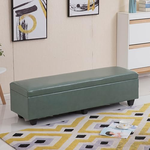 Gepolsterte Sitzbank mit abschließbarem Deckel, multifunktionaler Sitzhocker für Schlafzimmer, Wohnzimmer und Eingangsbereich von Generisch