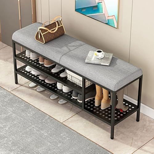 Gepolsterte Sitzbank mit gepolstertem Sitz für Eingangsbereich, Wohnzimmer, Flur – Organisieren Sie Schuhe und verbessern Sie die Dekoration Gepolsterte Sitzbank mit gepolstertem Sitz für Eingangsbereich, Wohnzimmer, Flur – Organisieren Sie Schuhe und verbessern Sie die Dekoration von Generisch