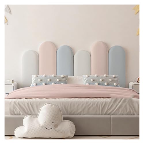 Gepolsterte Wandpaneele, weicher Kopfteilschutz, Anti-Kollisions-Wandkissen für Kindersicherheit im Schlafzimmer und Wohnzimmer von Generisch