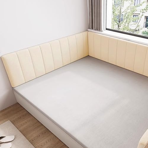 Gepolsterte Wandpaneele – 3D-Anti-Kollisionspolsterung für Schlafzimmer – verdickt 4,5 cm – selbstklebendes Kopfteil zum Abziehen und Aufkleben – Teddy-Samt mit hochbelastbarem Schwamm Gepolsterte Wandpaneele – 3D-Anti-Kollisionspolsterung für Schlafzimmer – verdickt 4,5 cm – selbstklebendes Kopfteil zum Abziehen und Aufkleben – Teddy-Samt mit hochbelastbarem Schwamm von Generisch