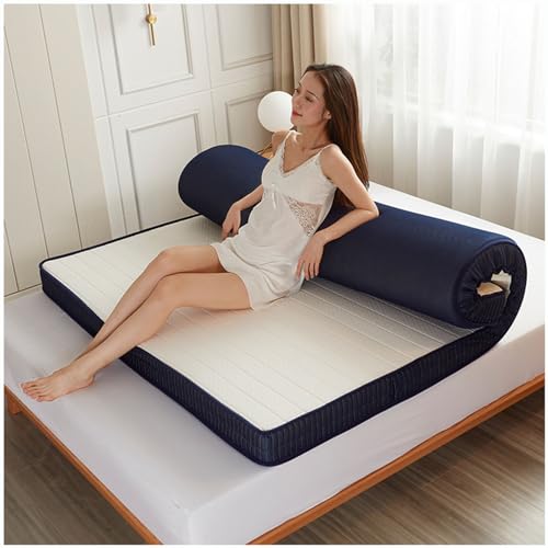 Gepolsterte japanische Bodenmatratze, 150 x 200 cm, faltbares Mattenbett, bequeme Latexmatratze für minimalistisches Wohnen, platzsparendes Kissen für den Heimgebrauch von Generisch