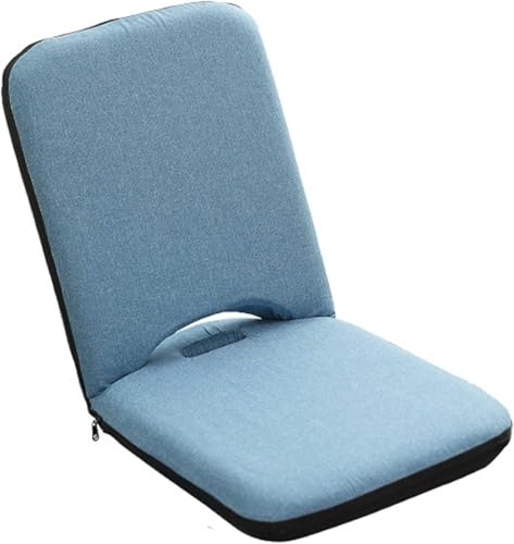 Gepolsterter Bodenstuhl mit Rückenlehne - Faltbares Meditationskissen, verstellbare Rückenlehne, tragbares Design für bequemes Sitzen - Perfekt für Zuhause oder Büro von Generisch