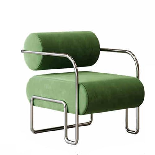 Gepolsterter Chenille-Stuhl mit weichen Kissen und Edelstahl-Beinen für Schlafzimmer, Büro oder Lounge Gepolsterter Chenille-Stuhl mit weichen Kissen und Edelstahl-Beinen für Schlafzimmer, Büro oder Lounge von Generisch