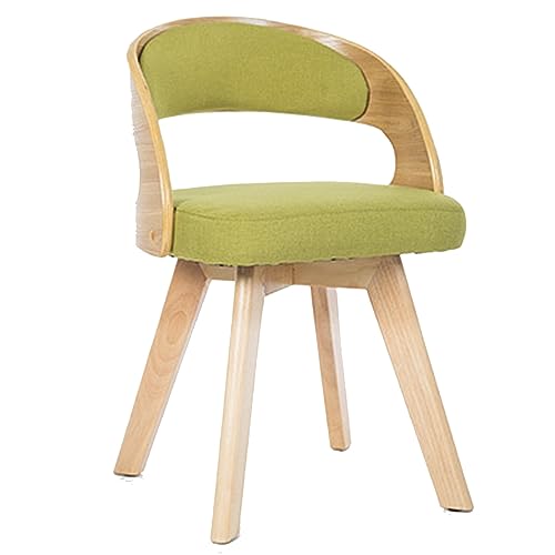 Gepolsterter Drehstuhl mit Holzbeinen, moderner Komfort für Küche, Esszimmer und Freizeit von Generisch