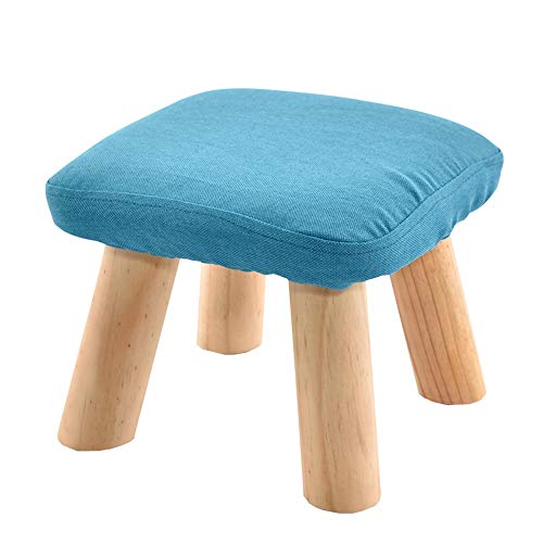 Gepolsterter Fußhocker aus Massivholz, Sofa-Hocker, bequemer und atmungsaktiver Stoff, kleine Bank für Wohnzimmer, Traglast 100 kg Gepolsterter Fußhocker aus Massivholz, Sofa-Hocker, bequemer und atmungsaktiver Stoff, kleine Bank für Wohnzimmer, Traglast 100 kg von Generisch