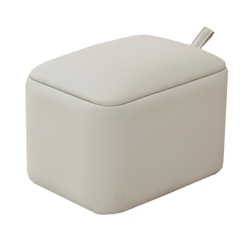 Gepolsterter Leder-Fußhocker, Ottomane, stapelbare Schuhbank für Wohnzimmer, Schlafzimmer und Büro, modernes Design Pouf für Sofa und Waschtischstühle Gepolsterter Leder-Fußhocker, Ottomane, stapelbare Schuhbank für Wohnzimmer, Schlafzimmer und Büro, modernes Design Pouf für Sofa und Waschtischstühle von Generisch