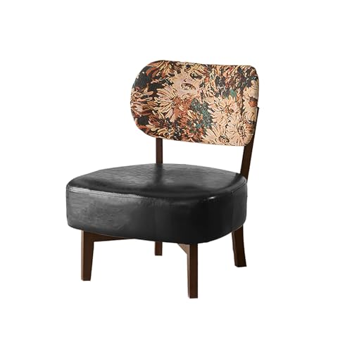 Gepolsterter Ottoman-Stuhl aus PU-Leder, ohne Armlehne, Lounge-Akzentstuhl mit Rückenlehne, vielseitige Eingangsbank und Sofa-Fußstütze, Massivholzbeine für Wohnzimmerkomfort Gepolsterter Ottoman-Stuhl aus PU-Leder, ohne Armlehne, Lounge-Akzentstuhl mit Rückenlehne, vielseitige Eingangsbank und Sofa-Fußstütze, Massivholzbeine für Wohnzimmerkomfort von Generisch