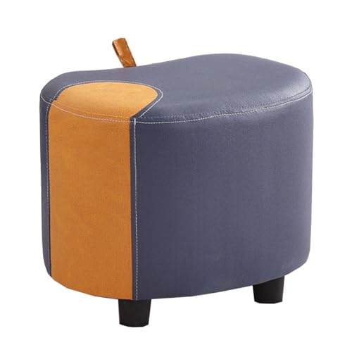 Gepolsterter Ottomane Fußstütze – Stapelbarer Leder-Pouf Hocker für Wohnzimmer, Schlafzimmer, Büro und Sofa von Generisch