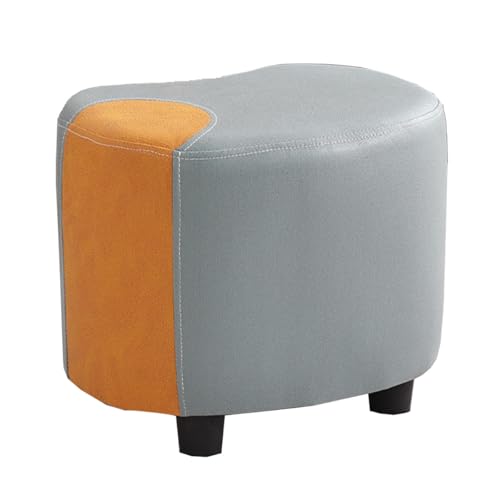 Gepolsterter Ottomane Fußstütze – Stapelbarer Leder-Pouf Hocker für Wohnzimmer, Schlafzimmer, Büro und Sofa von Generisch