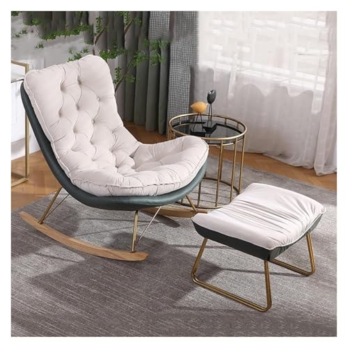 Gepolsterter Sessel mit Fußhocker, geeignet für Wohn- und Schlafzimmer-Loungebereiche von Generisch