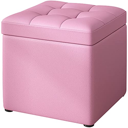 Gepolsterter Sitzhocker mit Stauraum, multifunktionaler Pouf Ottomane mit Holzbeinen für Wohnzimmer, Schlafzimmer, Eingangsbereich von Generisch