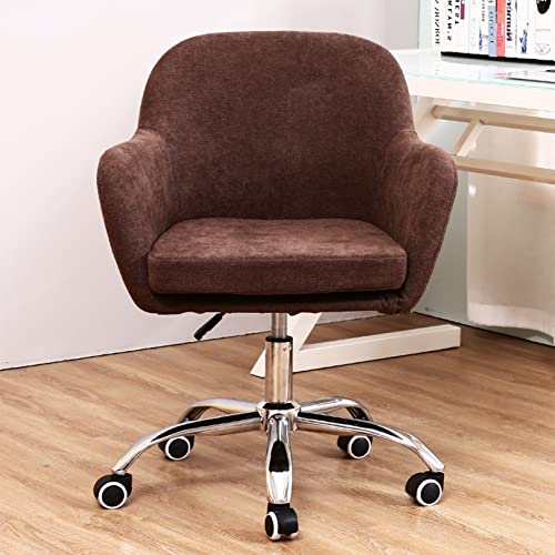 Gepolsterter ergonomischer Schreibtischstuhl mit Armlehne, höhenverstellbar, Drehfunktion, Arbeitszimmerstuhl für Home Office von Generisch